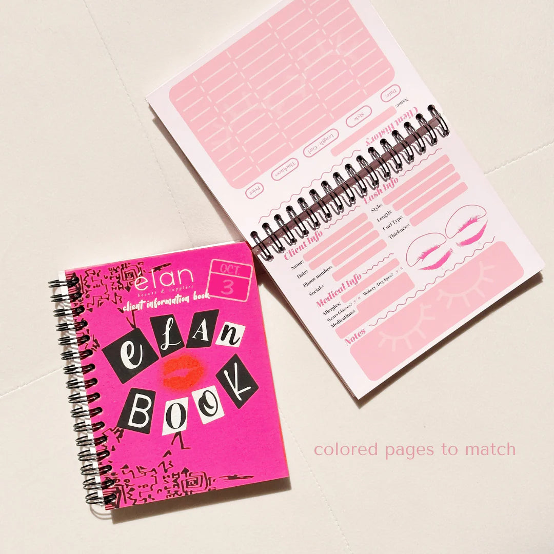 LIMITED EDITION* Elan Beaute client info COMPOSITION BOOK
