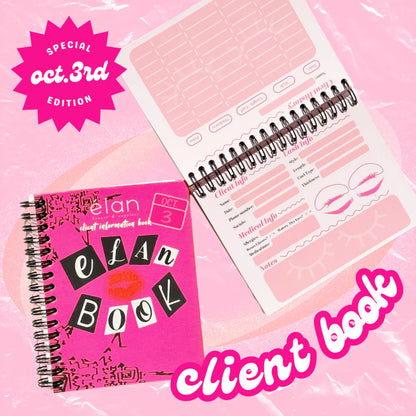 LIMITED EDITION* Elan Beaute client info COMPOSITION BOOK