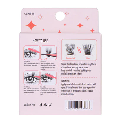 Feral Edge Weightless Lash Extensions Clusters