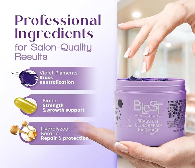 Blest Brass Off Ultra Repair Hair Mask