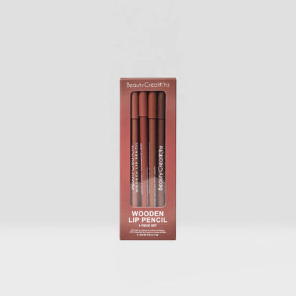 Beauty Creations Wooden Lip Pencil 6 Pc Set