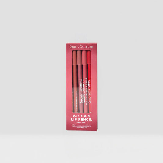 Beauty Creations Wooden Lip Pencil 6 Pc Set